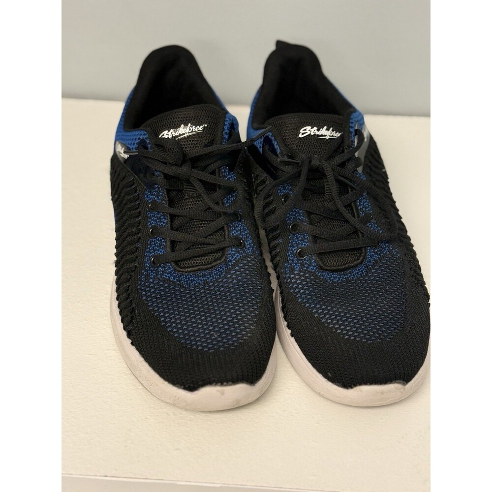 Strikeforce Men’s Bowling Shoes Blue Black Knit Sneaker Comfort Size 11 - Picture 7 of 8
